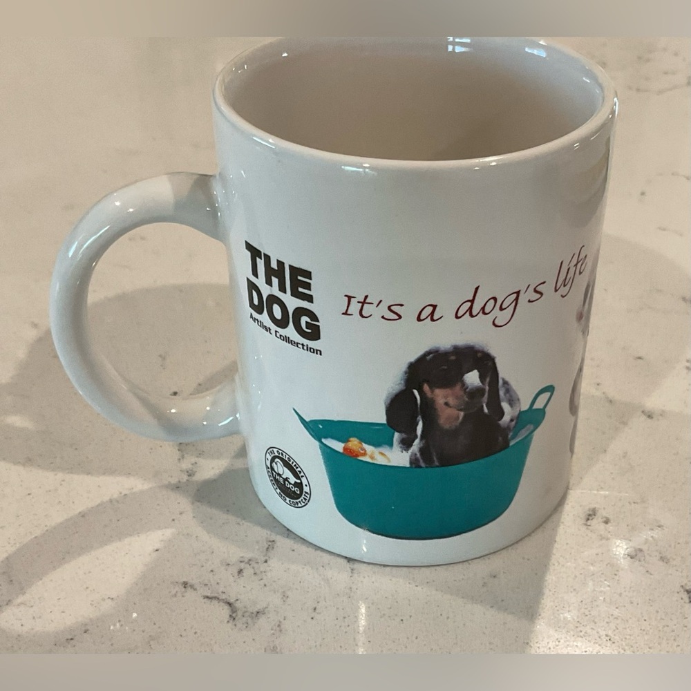 The Dog “Its A-Dogs Life” 2008 Ceramic Mug Sherwood Brands Great Condition